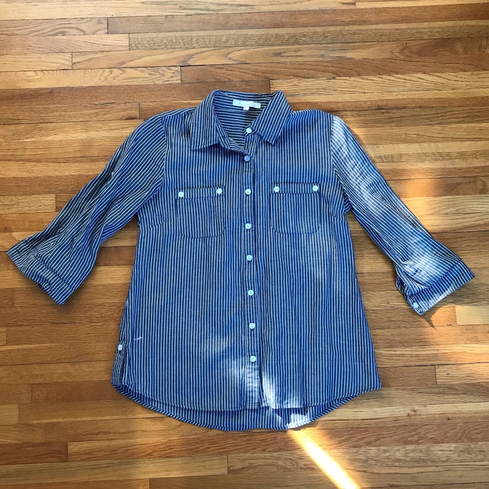 Blue-Striped Shirt